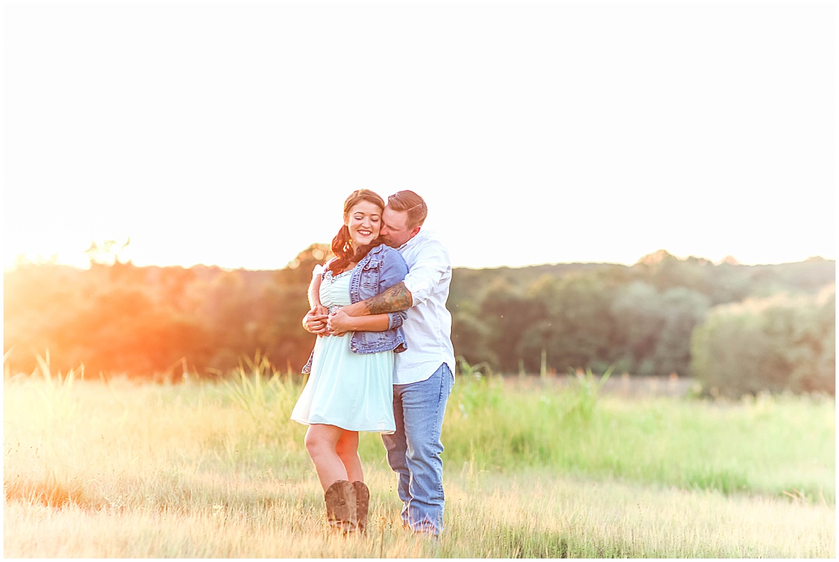 couple in a field in alabama